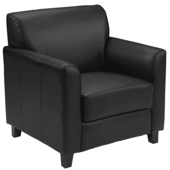 Flash Furniture Hercules Diplomat Series Black Leather Chair 3 Flash Furniture Hercules Diplomat Series Black Leather Chair