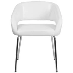 Flash Furniture Fusion Series Contemporary White Leather Side Reception Chair 9 Flash Furniture Fusion Series Contemporary White Leather Side Reception Chair -Home Furnishing Store 100244 w DetailedProductView4 Lg