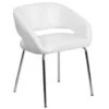 Flash Furniture Fusion Series Contemporary White Leather Side Reception Chair -Home Furnishing Store 100244 w MainProductImage Lg