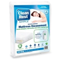 Cleanrest® Simple Mattress Encasement, Cal King 72x84, Case Of 3