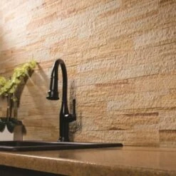 Aspect Stone™ Peel-And-Stick Backsplash In Golden Sandstone, 6-In X 24-In -Home Furnishing Store 104319 w AlternateImageView Lg