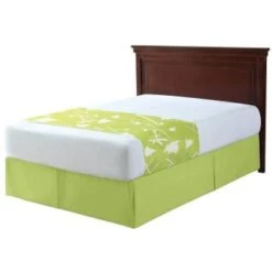 1888 Mills® Beyond Impressions Queen Fitted Bed Skirt Green Solid, Case Of 6