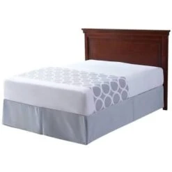 1888 Mills® Beyond Impressions King Fitted Bed Skirt Grey Solid, Case Of 6