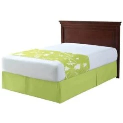 1888 Mills® Beyond Impressions King Fitted Bed Skirt Green Solid, Case Of 6