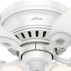 Hunter® Hatherton 46 In. 5-Blade Ceiling Fan W/ Light (White) -Home Furnishing Store 110931 w DetailedProductView3 Lg