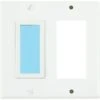 Limelite Sidelite 2-Gang Blue Glow Wall Plate (White) 2 Limelite Sidelite 2-Gang Blue Glow Wall Plate (White) -Home Furnishing Store 110959 V Lg