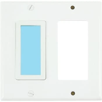Limelite Sidelite 2-Gang Blue Glow Wall Plate (White) 3 Limelite Sidelite 2-Gang Blue Glow Wall Plate (White)