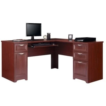 Realspace Magellan Classic Cherry L-Shaped Desk 3 Realspace Magellan Classic Cherry L-Shaped Desk