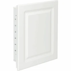 American Pride® 16w X 20"h Raised Panel Recessed Medicine Cabinet - Steel Body