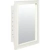 American Pride® 16w X 22"h White Wood Frame Recessed Mount Medicine Cabinet -Home Furnishing Store 115193 V Lg