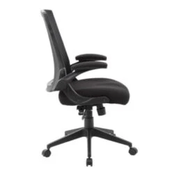 Boss Office Products Black Mesh Flip Arm Chair -Home Furnishing Store 116655 w DetailedProductView3 Lg