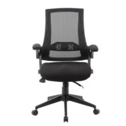 Boss Office Products Black Mesh Flip Arm Chair -Home Furnishing Store 116655 w DetailedProductView5 Lg
