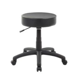 Boss Office Products Dot Vinyl Stool, Black