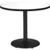 Kfi 36" Round Pedestal Table W/crisp Linen Top, Round Black Base -Home Furnishing Store 122840 V Lg 1