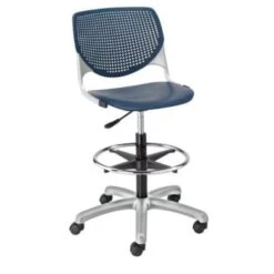 Kfi Seating Kool Drafting Stool, Navy