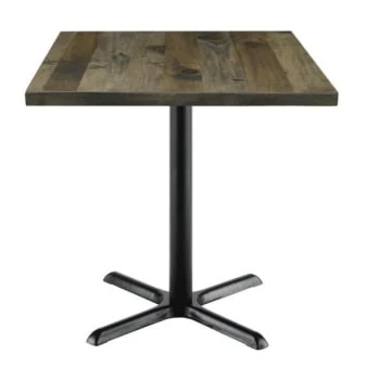 Kfi Seating Urban Loft 30 X 30 X 29 In Square Vintage Wood Break Room Table (Barnwood) 3 Kfi Seating Urban Loft 30 X 30 X 29 In Square Vintage Wood Break Room Table (Barnwood)