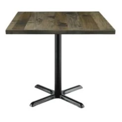 Kfi Seating Urban Loft 36 X 36 X 29 In Square Vintage Wood Break Room Table (Barnwood)