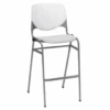 Kfi Seating Kool Stack Barstool, White Back, Light Grey Seat -Home Furnishing Store 123328 w MainProductImage Lg