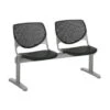 Kfi Seating Kool 2-Seat Reception Bench, Black Seats & Back 1 Kfi Seating Kool 2-Seat Reception Bench, Black Seats & Back -Home Furnishing Store 123336 w MainProductImage Lg