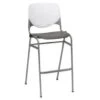 Kfi Seating Kool Stack Barstool, White Back, Brownstone Seat -Home Furnishing Store 123357 w MainProductImage Lg