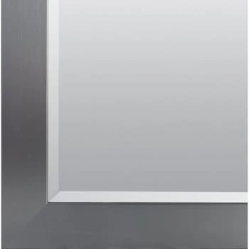 American Pride® 26 X 36" Decorative Framed Beveled Mirror - 3" Brushed Nickel 5 American Pride® 26 X 36" Decorative Framed Beveled Mirror - 3" Brushed Nickel - Image 3