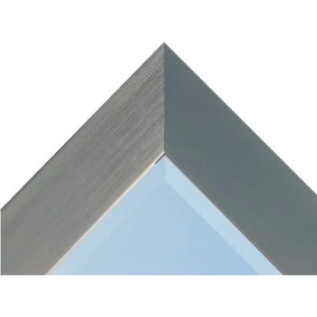 American Pride® 24 X 30" Decorative Framed Beveled Mirror - 3" Brushed Nickel 5 American Pride® 24 X 30" Decorative Framed Beveled Mirror - 3" Brushed Nickel - Image 3