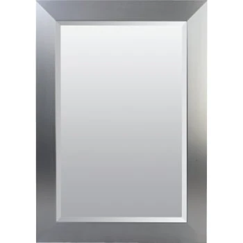 American Pride® 26 X 36" Decorative Framed Beveled Mirror - 3" Brushed Nickel 3 American Pride® 26 X 36" Decorative Framed Beveled Mirror - 3" Brushed Nickel