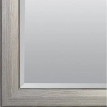 American Pride® 30 X 40" Decorative Framed Beveled Mirror - 2.75" Brushed Nickel 5 American Pride® 30 X 40" Decorative Framed Beveled Mirror - 2.75" Brushed Nickel - Image 3