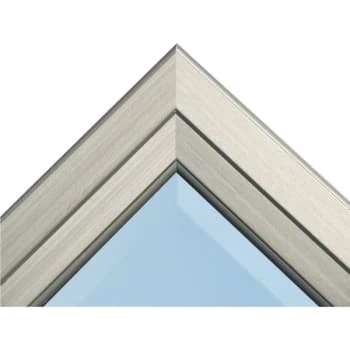 American Pride® 29 X 41" Decorative Framed Beveled Mirror - 2.75" Brushed Nickel 4 American Pride® 29 X 41" Decorative Framed Beveled Mirror - 2.75" Brushed Nickel - Image 2