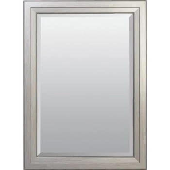 American Pride® 29 X 41" Decorative Framed Beveled Mirror - 2.75" Brushed Nickel 3 American Pride® 29 X 41" Decorative Framed Beveled Mirror - 2.75" Brushed Nickel