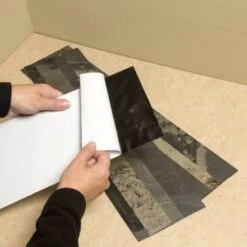 Aspect Stone Peel And Stick Backsplash In Medley Slate, 6-In X 24-In -Home Furnishing Store 124220 w DetailedProductView5 Lg