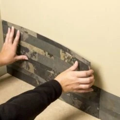 Aspect Stone Peel And Stick Backsplash In Medley Slate, 6-In X 24-In -Home Furnishing Store 124220 w DetailedProductView6 Lg