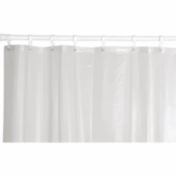 Hooked Style 8 Gauge Vinyl 72" Frost Shower Curtain Case Of 12 -Home Furnishing Store 127086 K 1 Lg