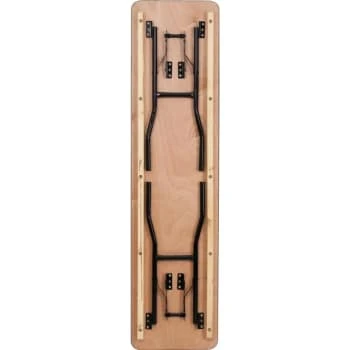 Flash Furniture 18" X 72" Rectangular Wood Folding Training Table With Smooth Clear Coated Top 4 Flash Furniture 18" X 72" Rectangular Wood Folding Training Table With Smooth Clear Coated Top - Image 2