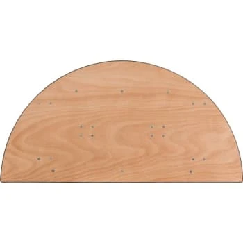 Flash Furniture 48'' Half-Round Wood Folding Banquet Table 4 Flash Furniture 48'' Half-Round Wood Folding Banquet Table - Image 2