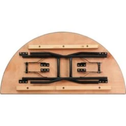 Flash Furniture 48'' Half-Round Wood Folding Banquet Table