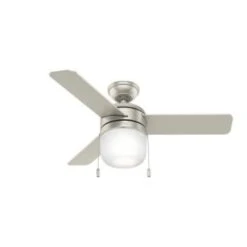 Hunter® Acumen 42 In. 3-Blade Led Ceiling Fan W/ Light (Matte Nickel) -Home Furnishing Store 132322 w DetailedProductView2 Lg