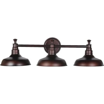 Design House® Kimball™ 31 In. 3-Light Incandescent Bath Vanity Fixture (Bronze) 3 Design House® Kimball™ 31 In. 3-Light Incandescent Bath Vanity Fixture (Bronze)