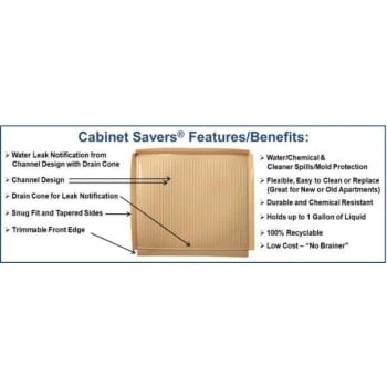 Virginia Industrial Plastics Under Sink Cabinet Liner 24inx24in Beige Case Of 12 5 Virginia Industrial Plastics Under Sink Cabinet Liner 24inx24in Beige Case Of 12 - Image 3