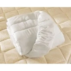 Pillow Factory® Mattress Pad 54x80 Flat Full White 55/45 Cot/poly T180 Quilted 3.6 Oz Fill 1, Case Of 2