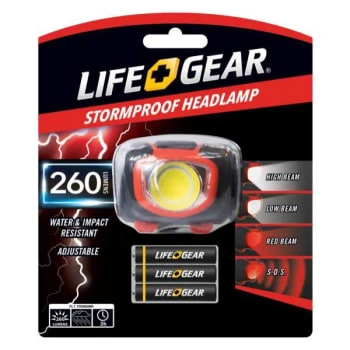 Life+gear® 4 Light Mode, Adjustable, Storm Proof Headlamp 3 Life+gear® 4 Light Mode, Adjustable, Storm Proof Headlamp