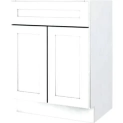 Sunco 24w X 34-1/2h X 24d White Shaker Base Cabinet