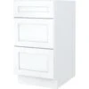 Seasons® 21w X 34-1/2h X 24"d White Shaker Drawer Base Cabinet