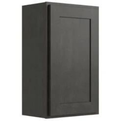 Cnc Cabinetry 9" W X 30" H 1 Door Wall Cabinet, Luxor Smoky Grey