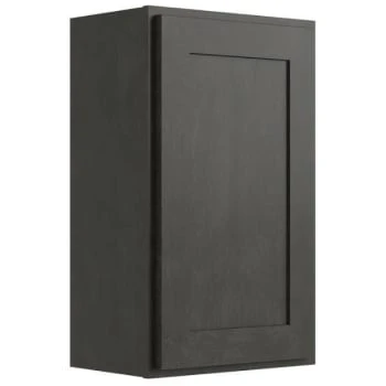 Cnc Cabinetry 9" W X 30" H 1 Door Wall Cabinet, Luxor Smoky Grey 3 Cnc Cabinetry 9" W X 30" H 1 Door Wall Cabinet, Luxor Smoky Grey