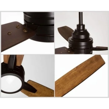 Progress Lighting Gaze 60 In. 3-Blade Led Ceiling Fan W/ Light (Antique Bronze) 7 Progress Lighting Gaze 60 In. 3-Blade Led Ceiling Fan W/ Light (Antique Bronze) - Image 5