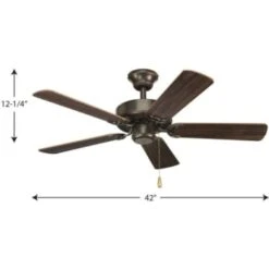 Progress Lighting Airpro Builder 42 In Indoor Ceiling Fan (Antique Bronze) -Home Furnishing Store 158625 w DetailedProductView7 Lg