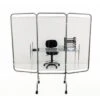 R&b Wire Products 3 Panel Antimicrobial Mobile Clear Barrier Room Divider 1 R&b Wire Products 3 Panel Antimicrobial Mobile Clear Barrier Room Divider -Home Furnishing Store 159209 w MainProductImage Lg