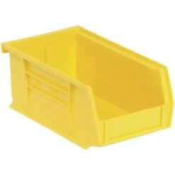 Quantum Storage Systems® Yellow 7-3/8 X 4-1/8 X 3 In Stack And Hang Bin Package Of 24