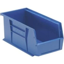Quantum Storage Systems® Blue 10-7/8 X 5-1/2 X 5 In Stack And Hang Bin Package Of 12